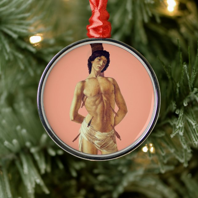 St. Sebastian by Boticelli, recontextualized Julgransprydnad Metall (Träd)