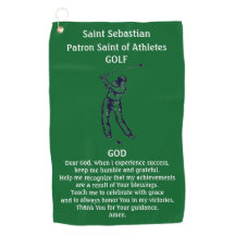 St Sebastian Patron St of Idrottares Golf-katolska