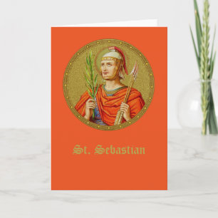 St. Sebastian (SNV24) (RndIm) Tomt gratulationskor Kort
