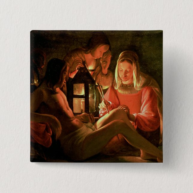 St. Sebastian som ansas av den heliga kvinnan Knapp (Framsida)