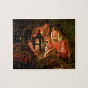 St. Sebastian som ansas av den heliga kvinnan Pussel