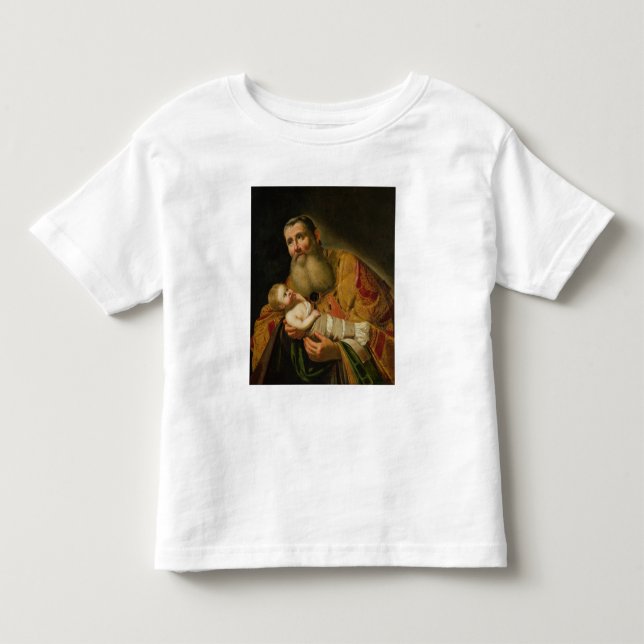 St. Simeon som framlägger den begynna Kristus T-shirt (Framsida)