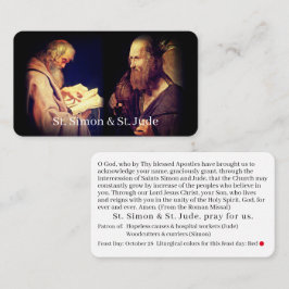 St. Simon & St. Jude Prayer Card