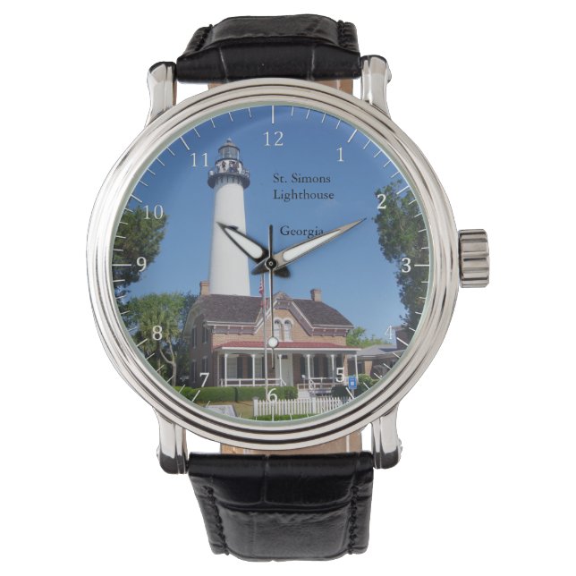 St. Simons fyrövervakning Armbandsur (Framsida)