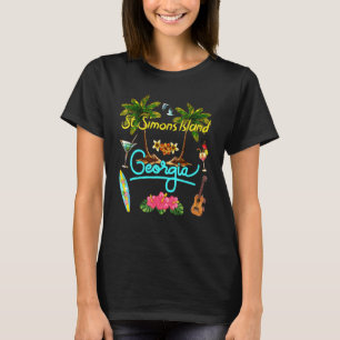 St Simons Island Georgia Beach Summer Sol Set Hand T Shirt