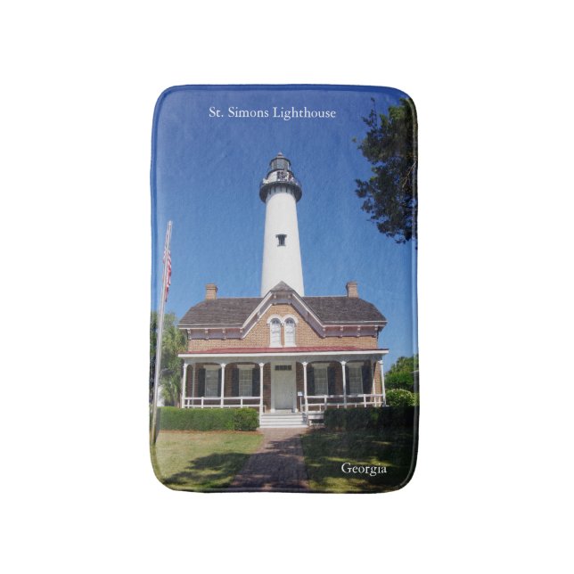 St. Simons Lighthouse bathmat Badrumsmatta (Framsidan (Vertikal))