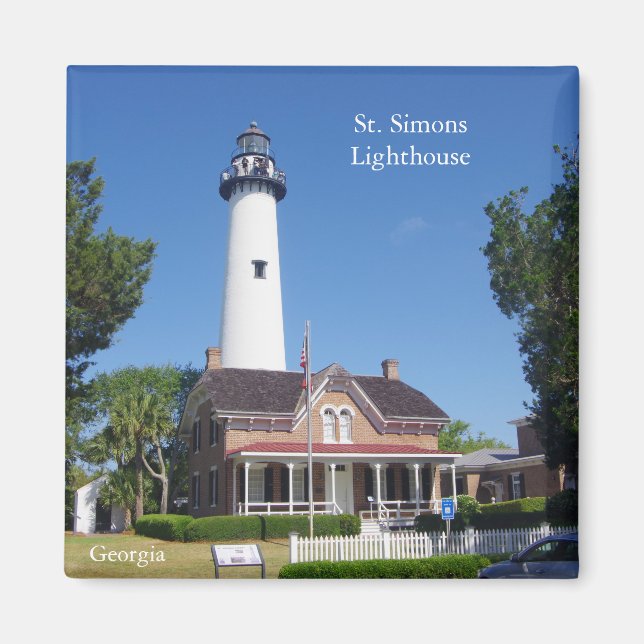 St. Simons Lighthouse-magnet Magnet (Framsidan)