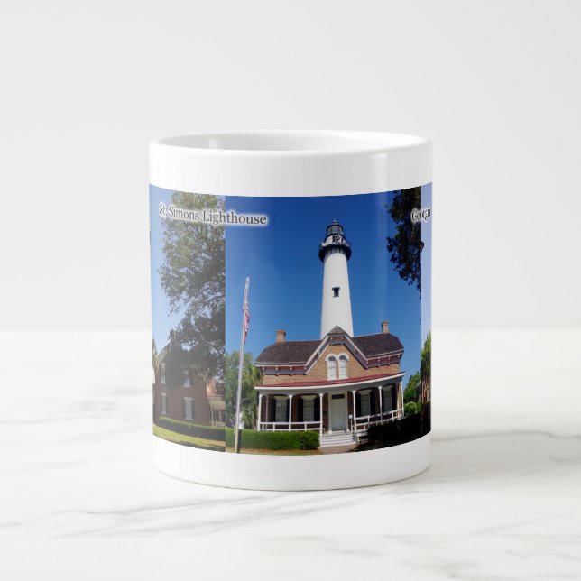 St. Simons Lighthouse-specialiteten mugg Jumbo Mugg (Framsidan)