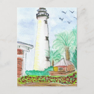 St. Simon's Lighthouse Vykort