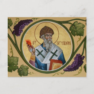 St. Spyridon Prayer Card Vykort
