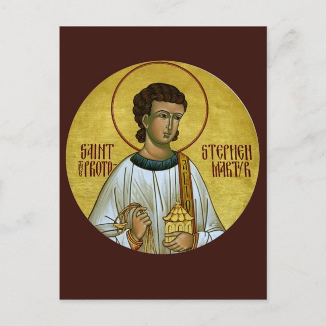 St. Stefan Protomartyrens bönekort Vykort (Framsida)