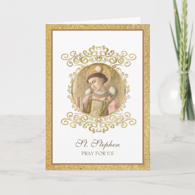 St. Stephen Catholique of Deacons Card Kort (Framsida)