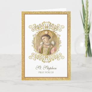 St. Stephen Catholique of Deacons Card Kort