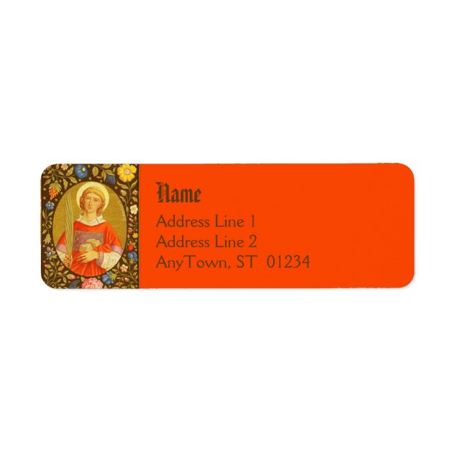 St. Stephen (PM 08) FB Ret Add Label 2a Returadress Etikett (Framsidan)