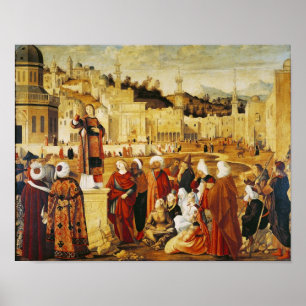 St. Stephen Preaching Poster