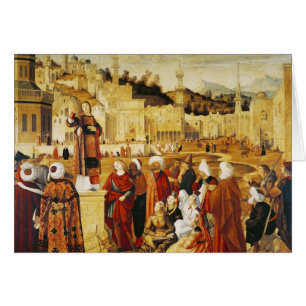 St Stephen predika Hälsningskort