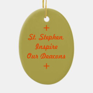 St. Stephen ProtoMartyr (PM 08) Julgransprydnad Keramik