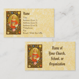 St. Stephen ProtoMartyr (PM 08) Standard Visitkort