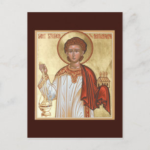 St. Stephen the Protomartyr Prayer Card Vykort