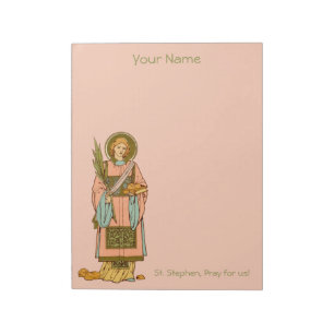 St. Stephen the ProtoMartyr (RLS 17) 8,5" x11" Anteckningsblock