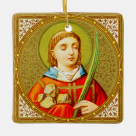 St. Stephen the ProtoMartyr (SNV 26) Square Julgransprydnad Keramik
