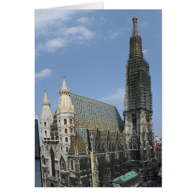 St. Stephen's Cathedral Domkirche St. Stephan Hälsningskort (Framsidan)