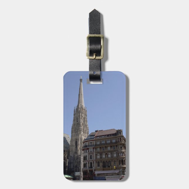 St. Stephen's Cathedral, Wien Österrike Bagagebricka (Vertikal Framsida)