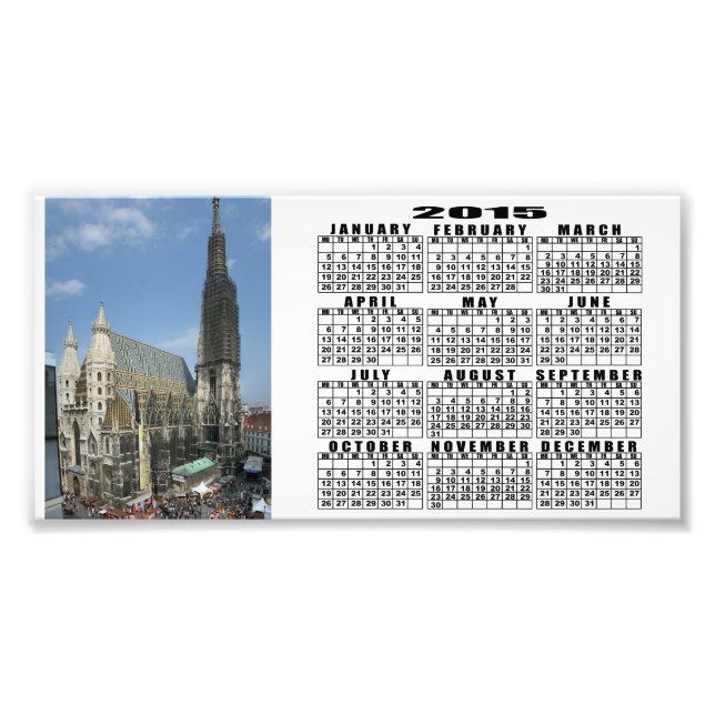 St. Stephen's Cathedral, Wien Österrike Fototryck (Framsidan)