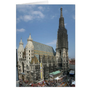 St. Stephen's Cathedral, Wien Österrike Hälsningskort
