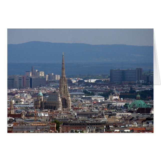 St. Stephen's Cathedral, Wien Österrike Hälsningskort (Framsidan Horizontal)