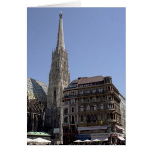 St. Stephen's Cathedral, Wien Österrike Hälsningskort