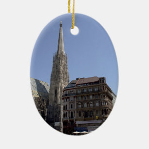 St. Stephen's Cathedral, Wien Österrike Julgransprydnad Keramik