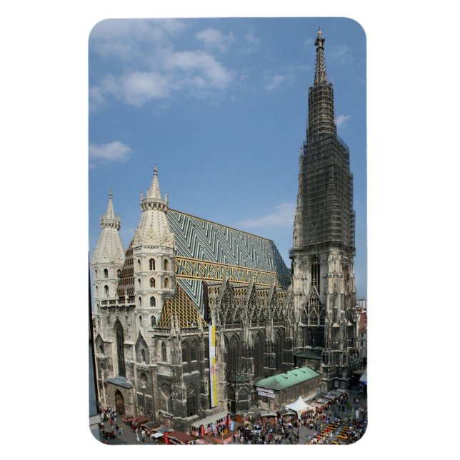 St. Stephen's Cathedral, Wien Österrike Magnet (Vertikal)