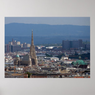 St. Stephen's Cathedral, Wien Österrike Poster