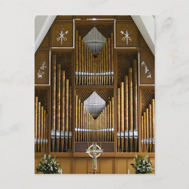 St Stephen's Church organ, Seattle, vykort (Framsida)
