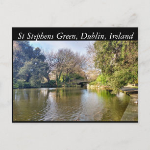 St Stephens Grönt, Dublin, Irland Vykort