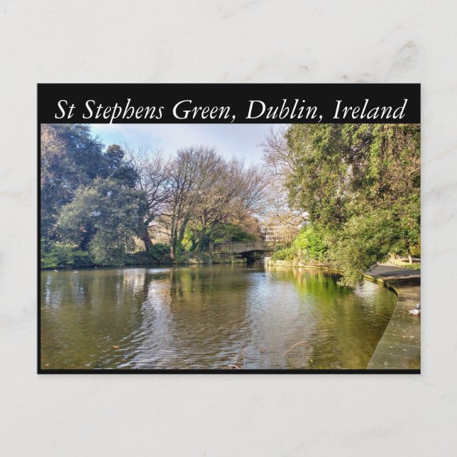 St Stephens Grönt, Dublin, Irland Vykort (Framsida)