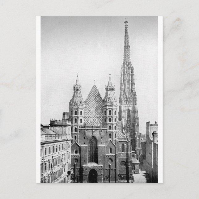 St. Stephens kyrka, Wiencirca 1890 Vykort (Framsida)