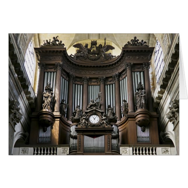 St Sulpice, Paris Hälsningskort (Framsidan Horizontal)