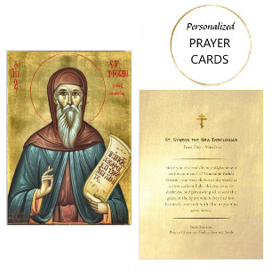 St Symeon, det nya teologiska Prayer-kortet Placeringskort