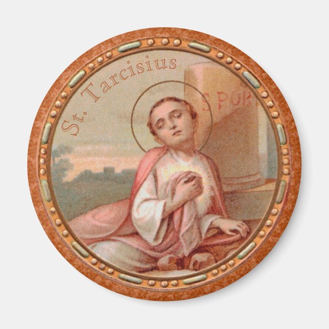 St. Tarcisius of Rom Roundel (BF 004) Magnet (Framsidan)