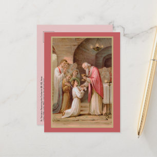 St. Tarcisius Receiving the Eucharist (BL 02) Vykort