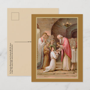 St. Tarcisius Receiving the Eucharist (BL 02) Vykort