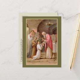 St. Tarcisius Receiving the Eucharist (BL 02) Vykort
