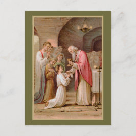 St. Tarcisius Receiving the Eucharist (BL 02) Vykort