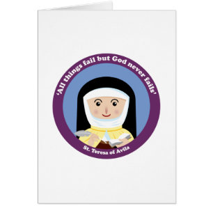 St Teresa av Avila Hälsningskort