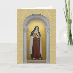 St Teresa Benedicta av det arga Carmelite Sanktt Kort