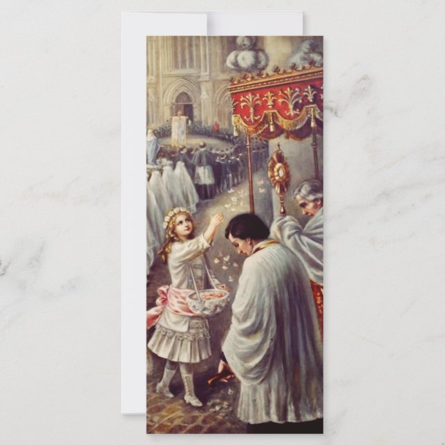 St. Teresa kastar blommor till den välsignade Sacr (Framsida)