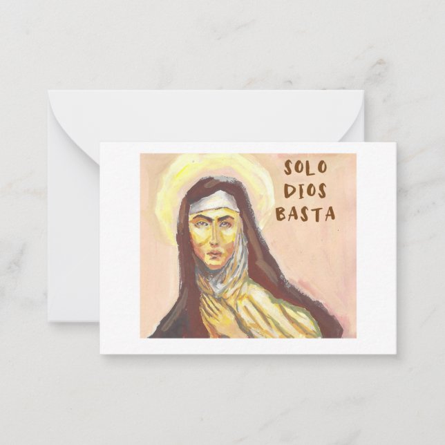 St. Teresa of Avila card Anteckningskort (Framsida)
