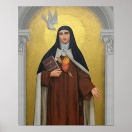 St. Teresa of Avila Carmelite Nun Religiösa Poster